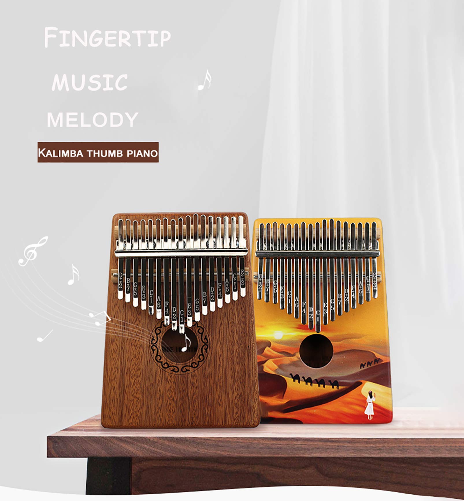 10||17||21 Keys Kalimba Daumen Klavier, Mbira Sanza Pocket Daumen Finger Piano,Home Entertainment, Straße, Party Performance Finger Marimba Instrument Für Musik Lieb 17 tone electric box