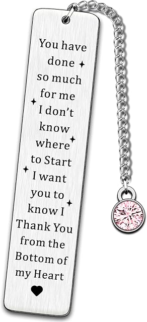 JMIMO Thank You Gift Thank You Bookmark for Women Teacher Mentor