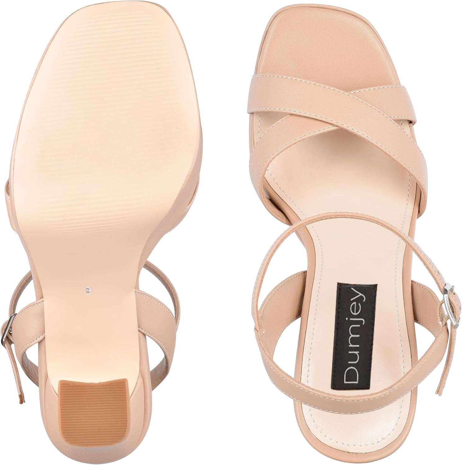 Platform Heels for Women Chunky High Heel Sandals with Ankle Strap, Open Toe Dress Shoes for Work Party Evening Wedding - Image 9