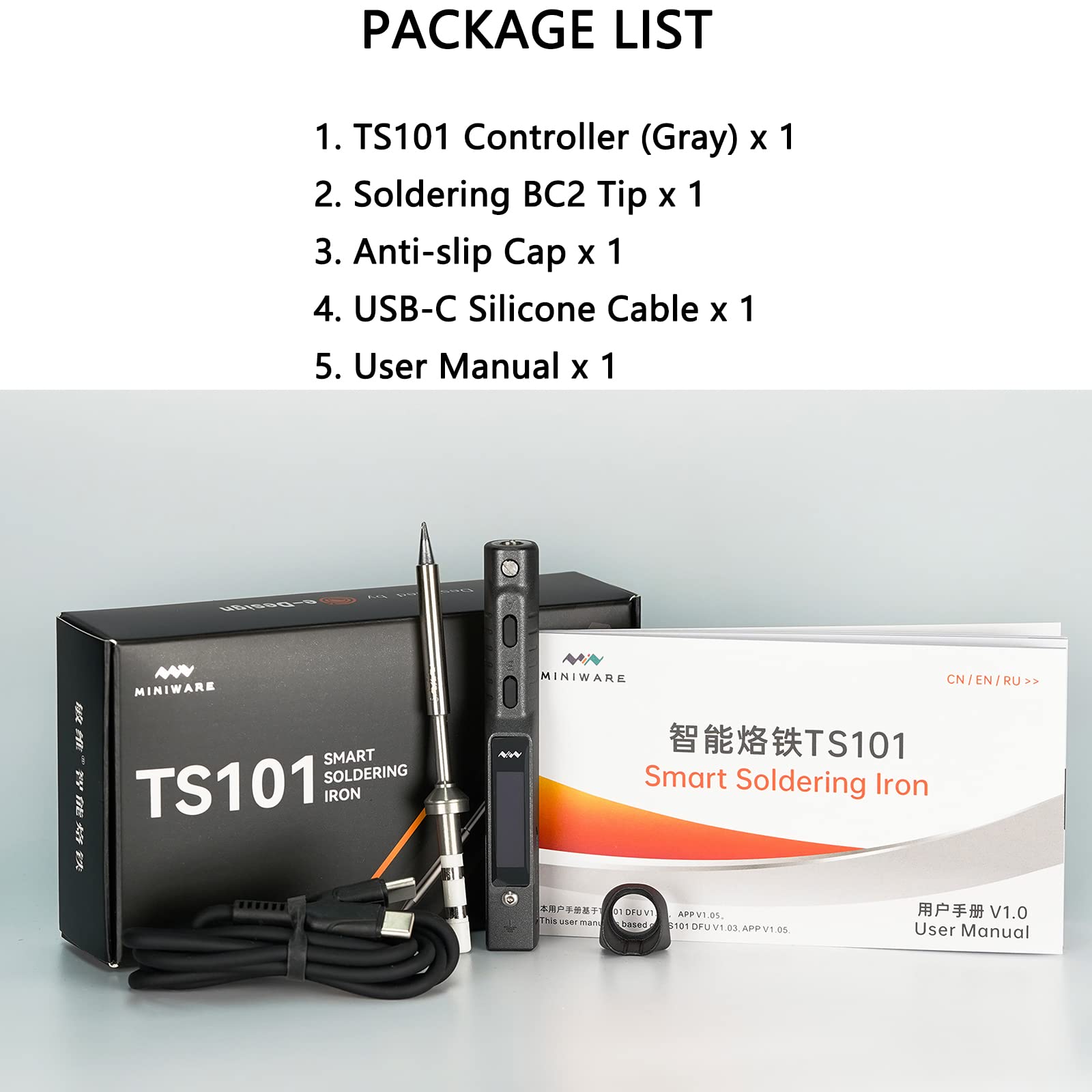 TOOLSAGE TS101 Soldering Iron - Smart & Portable -8 TOOLSAGE TS101 Soldering Iron - Smart & Portable -8
