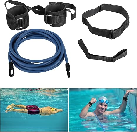 Ceinture De Natation Résistance Élastique - Entraînement Piscine Enfants Adultes - Réglable