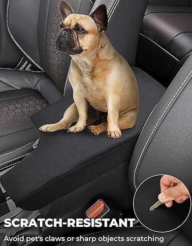 Miniatura 6 de ISSYAUTO Funda de consola central compatible con Subaru Crosstrek 2018-2023Impreza 2017-2023, cubierta de tapa de reposabrazos de neopreno para