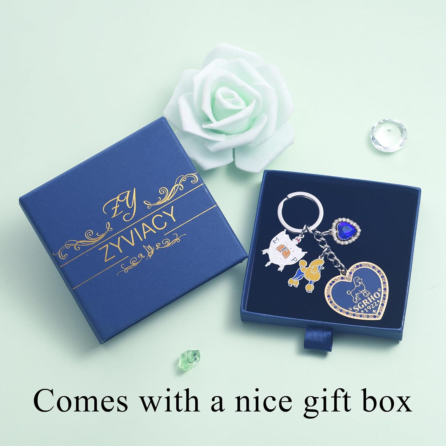 Sisterhood Heart Keychain for Women, 316 Stainless Steel, Gift Box Included image 5