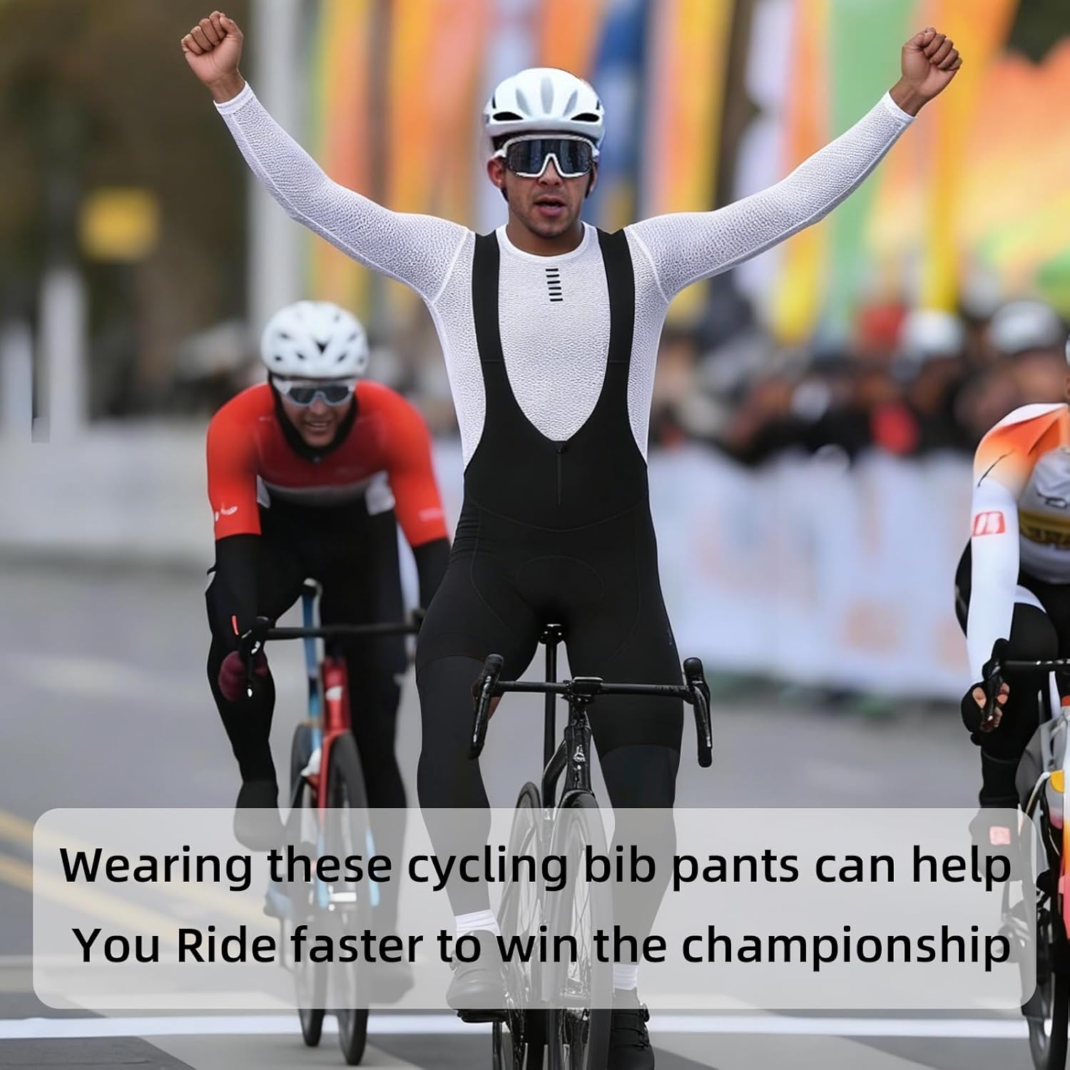 YKYWBIKE Men's Cycling Bib Pants - 4D Padded Resistant Bike Tights Bike Pants for Men Cycling Road Bicycle Tights Legging