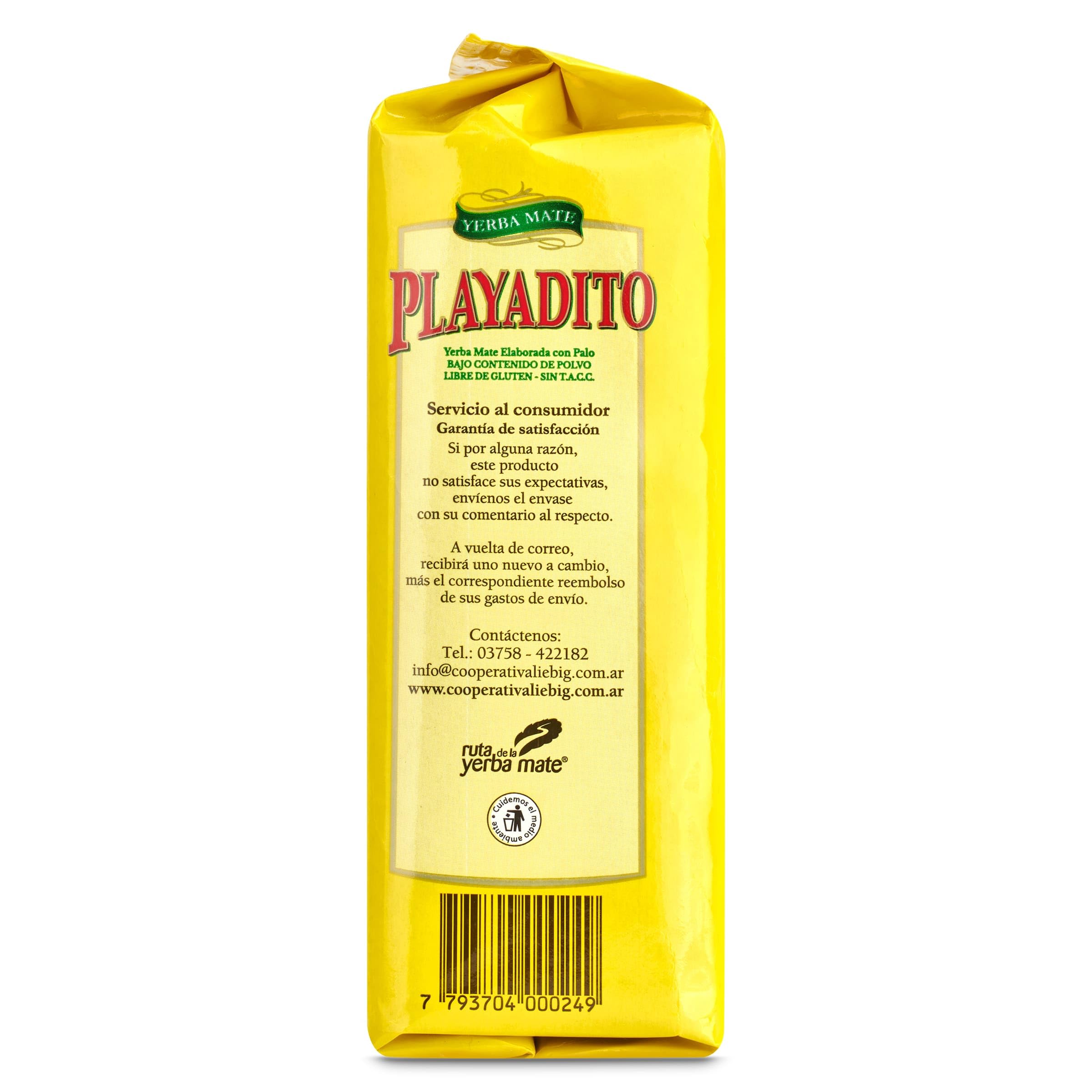 Playadito - Yerba mate con palo, 250g