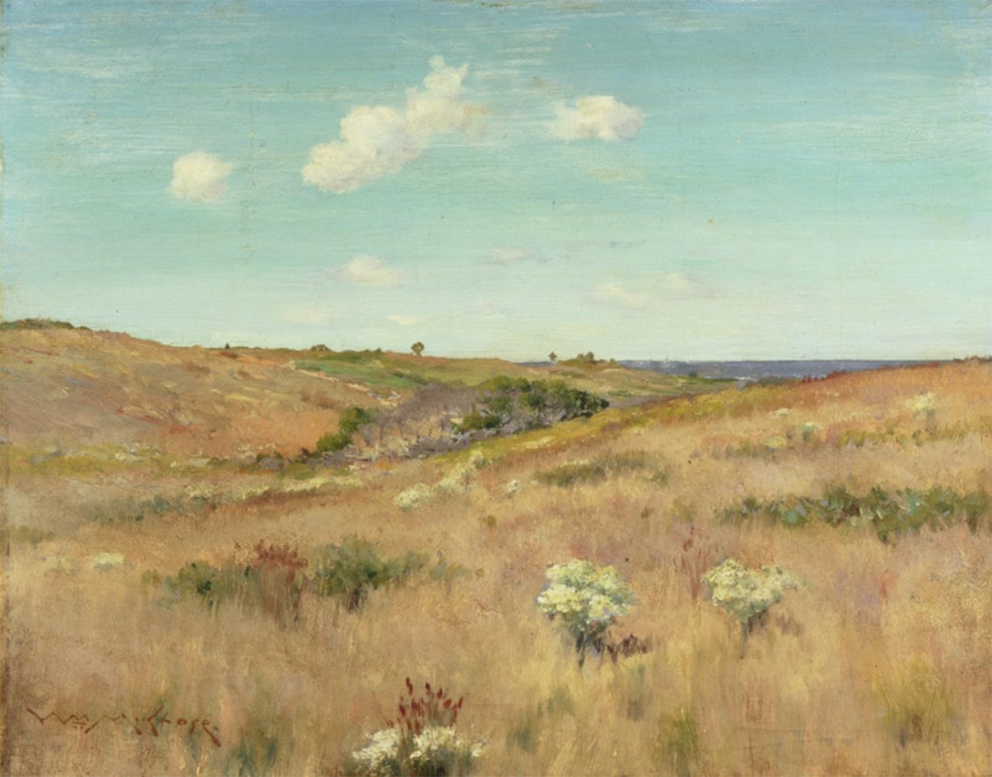 POSTERIIk Famous Modern Artwork Art Mural Shinnecock Long Island William Merritt Oil Paintings Pictures for Home Decor 60x90cm