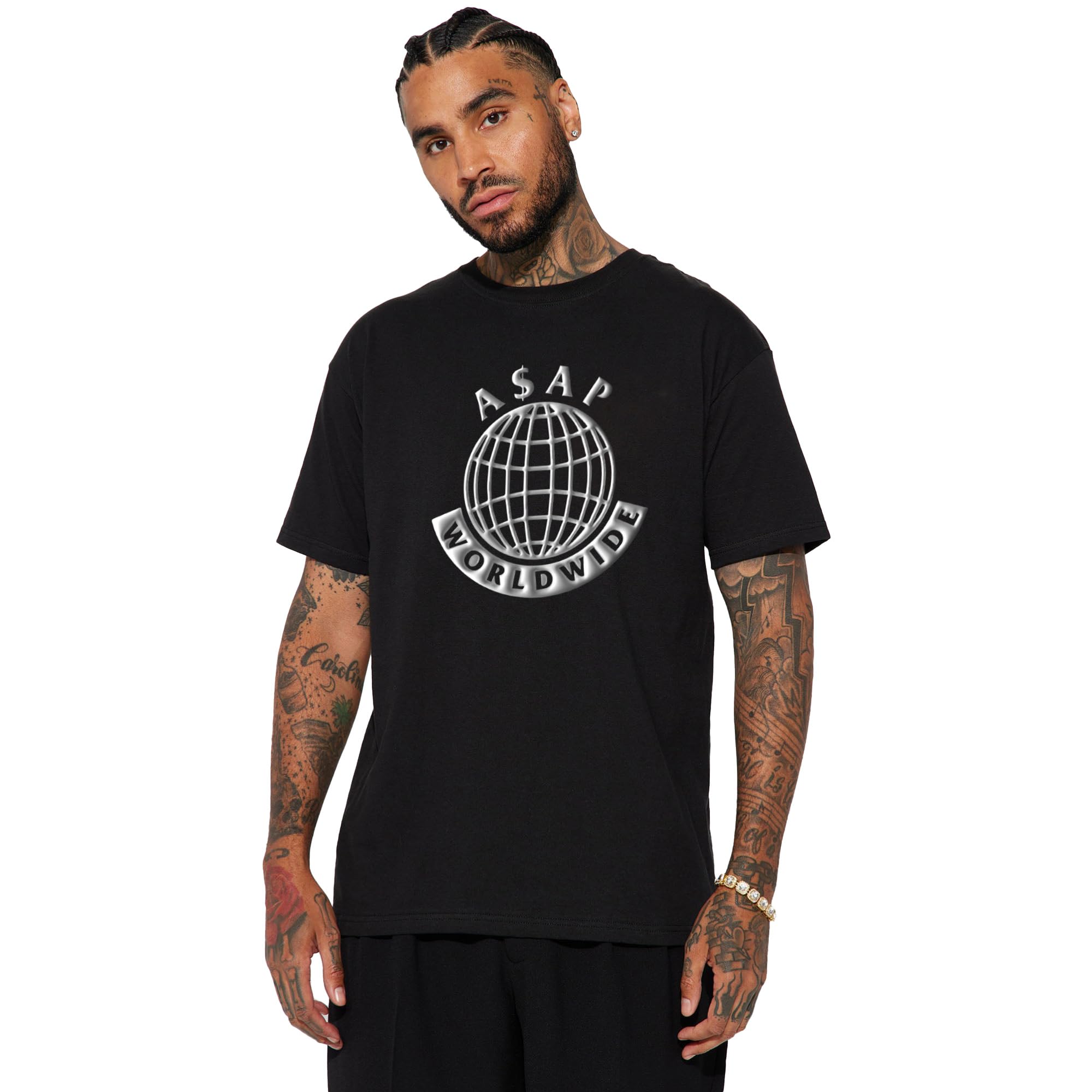 MOGULRevenge Cool 3D Print Textured Unisex Cotton Premium Crewneck T Shirt