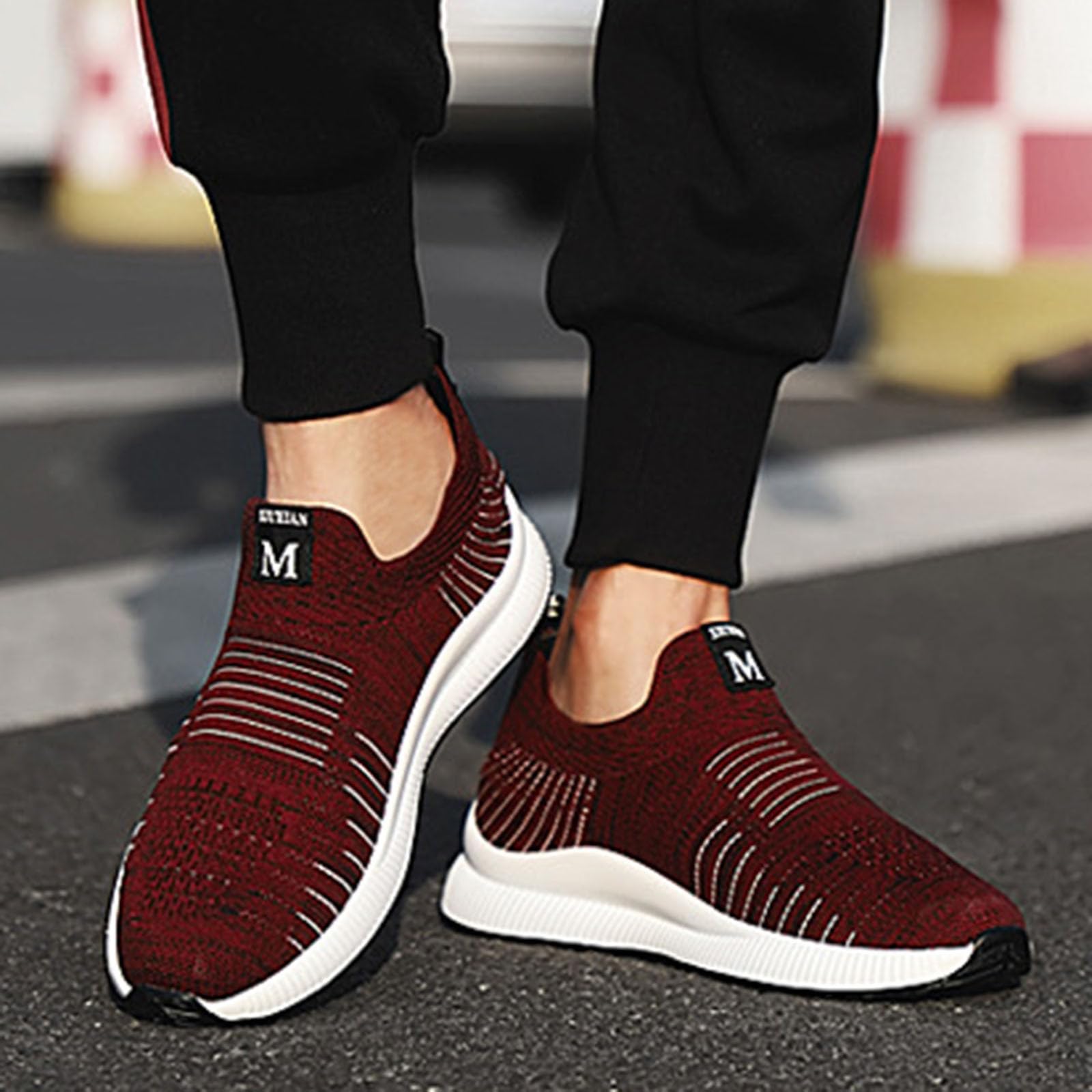 Zapatillas Hombre Zapatillas Hombre Running Fitness Tenis Deporte Trail Niño Andar Trekking Calzado para Waterproof Invierno Deportivas Gimnasio 44 De Sapatilhas Corrida Rojas 42 Zapatos Deportivos