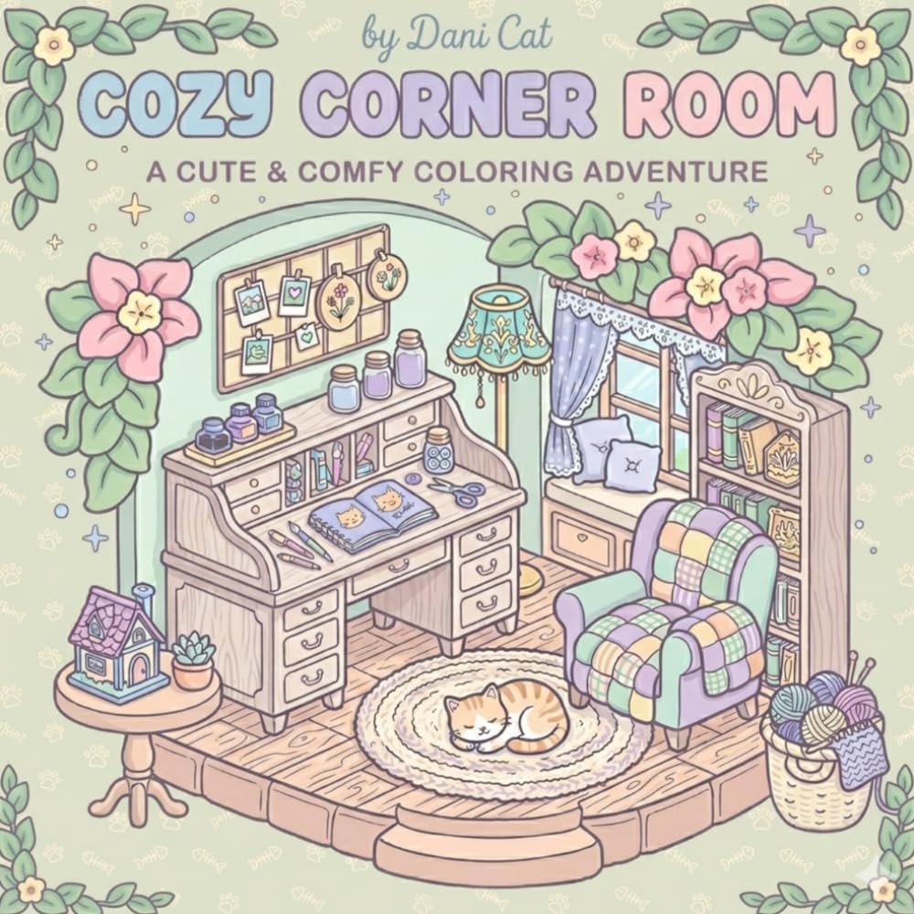 COZY CORNER ROOM: A cute & comfy coloring adventure