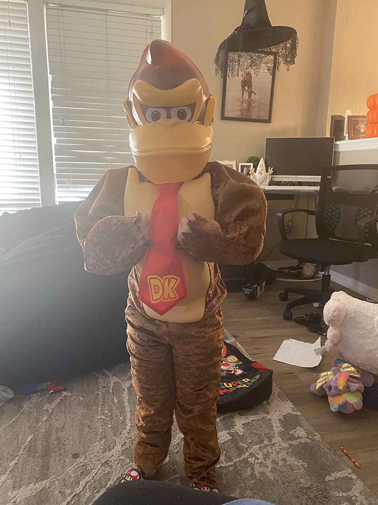 8/mo Finance Disguise Child Deluxe Donkey Kong Costume L Buy Now