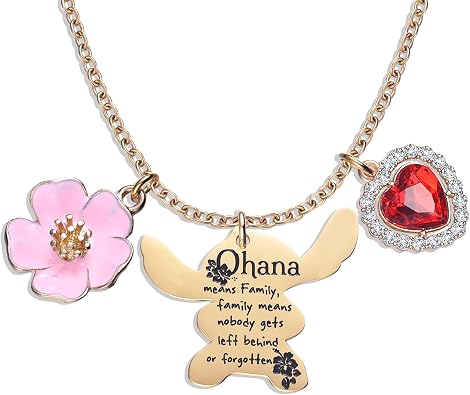 Melix Home Ohana Means Family Necklace Gift Meaningful Family Necklaces For Women Mother Sister Daughter
