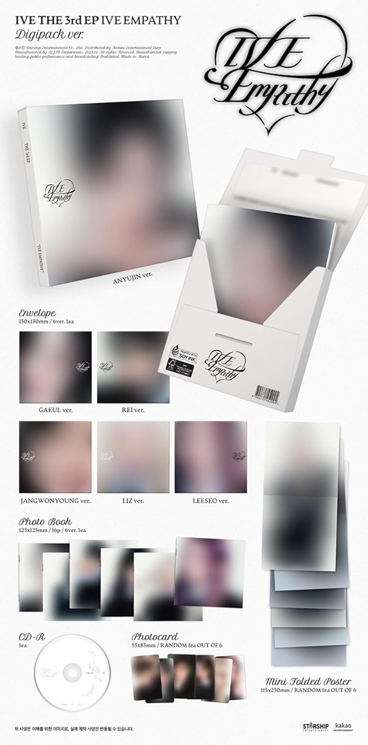 IVE Ive Empathy 3rd EP Album (Photobook - 3 Version Set) - Music Album EP