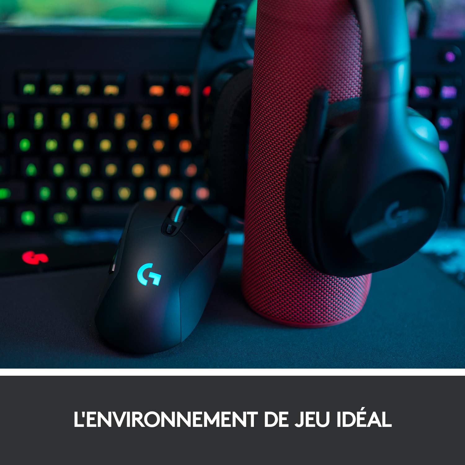 Logitech G703 LIGHTSPEED Souris Gamer sans Fil, 16000 PPP, RVB Gaming, Ultra-Léger, 6 Boutons Programmables, Mémoire Intégrée, Batterie Longue Durée, Compatible avec PC/Mac - Version Allemande - Noire