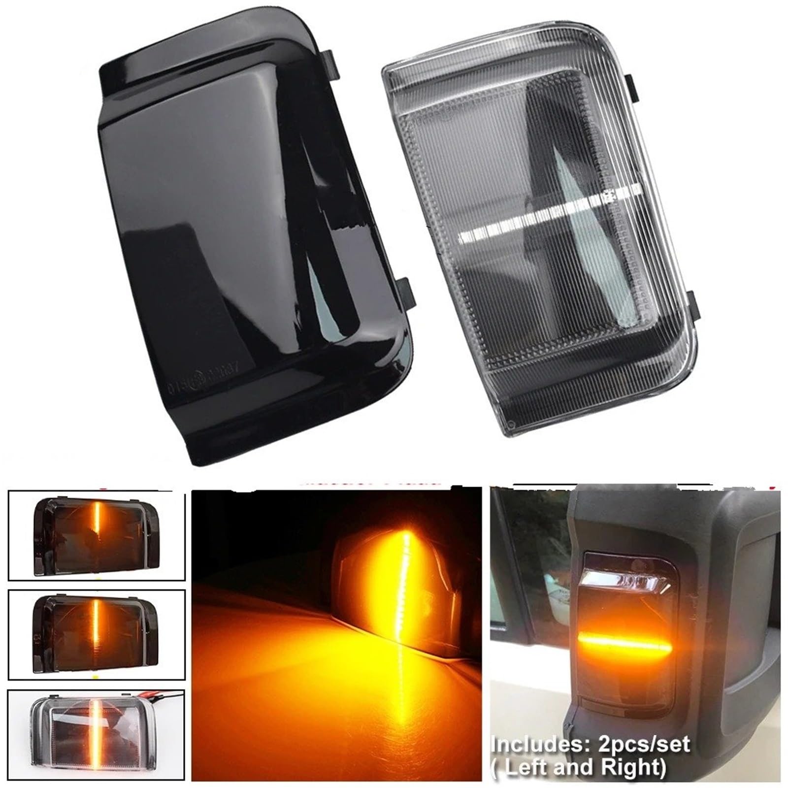 luce Segnale Svolta 2 Pezzi Per FIAT Per DUCATO 2006 2007 2008 2009 2010 2011 2012 2013 2014 2015 2016 2017 2018 2019 Luce Specchio Indicatore Direzione Dinamico LED Auto Indicatore Direzione laterale