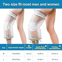 Vista 5 de Waterproof Knee Cast Cover for Shower,Watertight Cast Bag Covers- Shower Protector for Knee Replacement Surgery, Wound, Burns Reusable