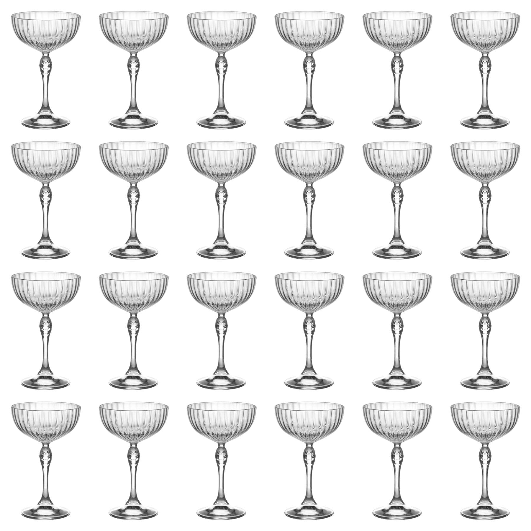 America '20s Champagne Saucers - 230ml - Clear - Pack of 24