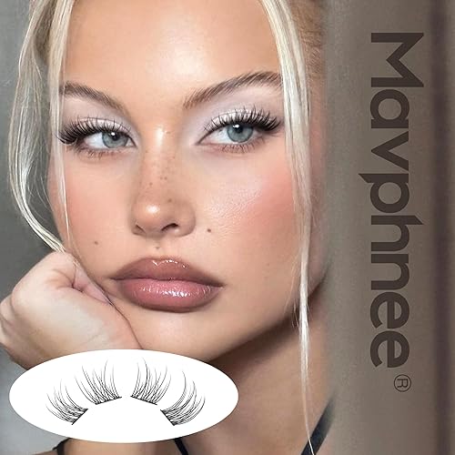 Fox Eye Lash Clusters Brown Eyelash Clusters Soft Feathery Cluster Lashes Left & Right Cluster Eyelash Extensions L-Curly Lash Individuals 120 Pcs DIY Lash Extensions by Mavphnee(Natural)