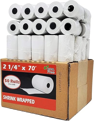 Miniatura 25 de BuyRegisterRolls - (1000 rollos) 3 1/8 pulgadas x 230 pies, rollos de papel térmico para recibos (55 GSM, papel alemán de calidad premium)