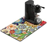 Vista 35 de Rnivvi Tapete de café, de 16 x 24 pulgadas, tapetes para barra de café para accesorios y organizador de estación de máquina de espresso, almohadilla