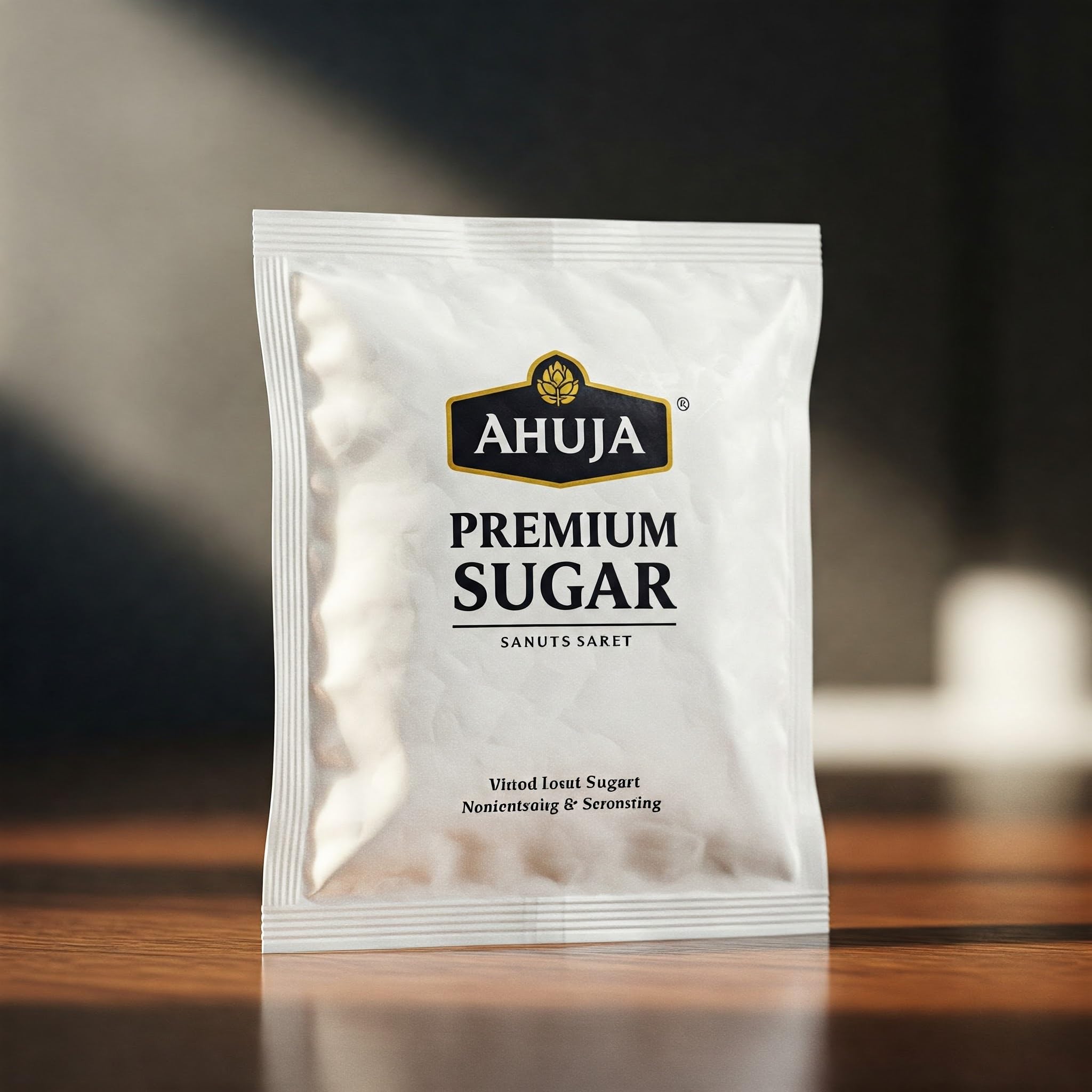 Ahuja Premium Sugar Sachets (144 Count) - Granulated Sugar for Coffee, Tea, & Beverages - Home, Office, Restaurant Use 2