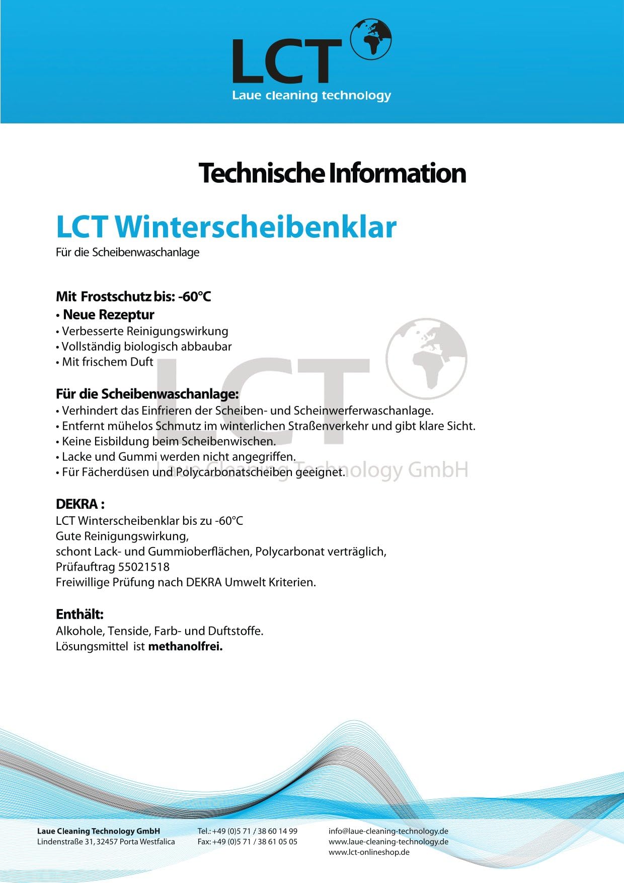 LCT Auto Winterscheibenklar Scheibenreinigungskonzentrat mit Frostschutz bis: -60°C für PKW und LKW Winter Klarsicht Autoscheibe Konzentrat (3x 1L) (3)