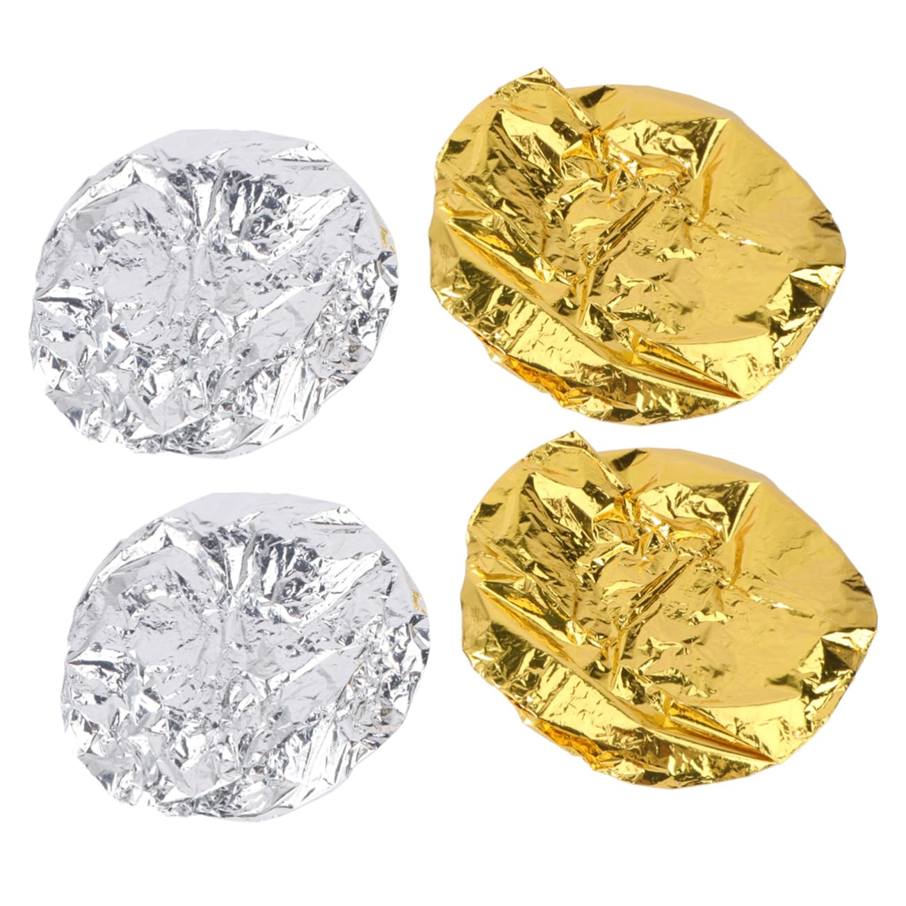 Generic Professional Beauty Salon Tool 4pcs Insulated Aluminum Foil Hair Caps for Styling Coloring Heat Protection