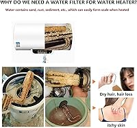 Vista 8 de Reusable Brass Sediment Filter, 40 Micron Washer Water Filter System, For Washing Machine, Garden, Heater, RV, Protecting Appliances, Reduces