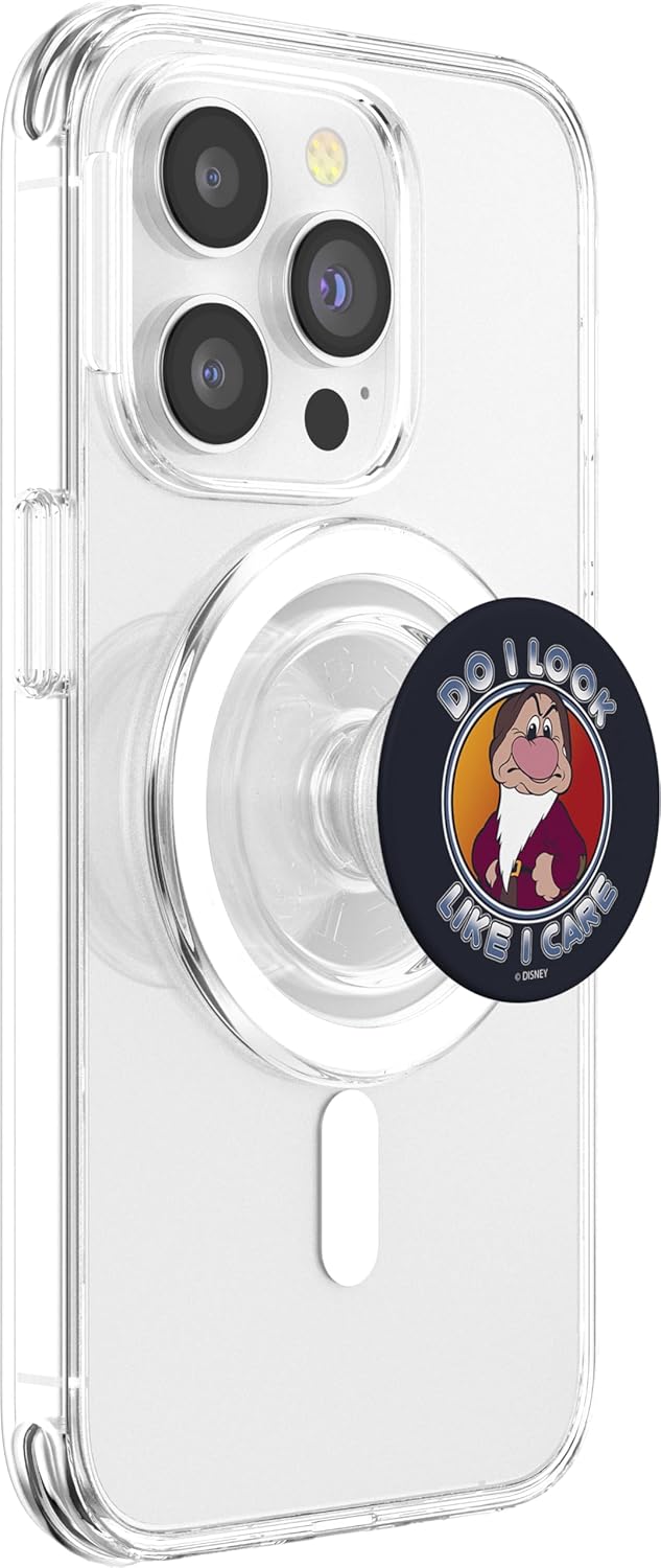 Disney Snow White Grumpy Do I Look Like I Care PopSockets MagSafe PopGrip for iPhone