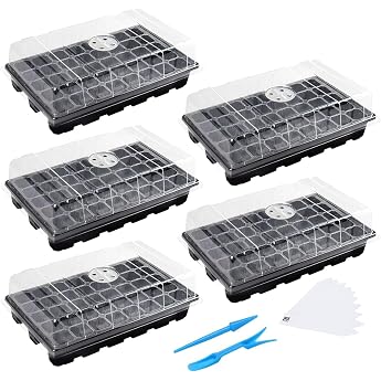 MIXC Propagator Box Indoor Greenhouse 5 Pieces 200 Cell Mini Greenhouse