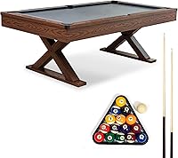 EastPoint Sports Dunhill 87-Inch Rustic Pool Table - K66 Bumpers, Accessories Included for Game Room, Man Cave