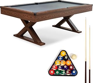 EastPoint Sports Dunhill 87-Inch Rustic Pool Table - K66 Bumpers, Accessories Included for Game Room, Man Cave