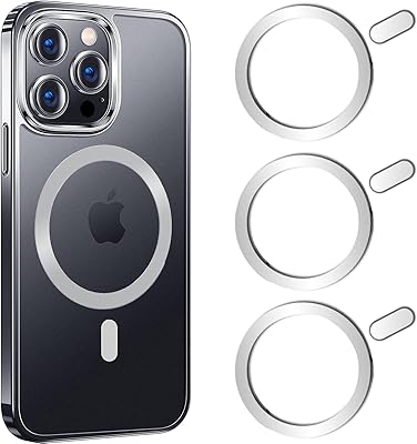 COJOC 3PCS for Magsafe Ring Sticker,Universal Magnetic Conversion Adapter Compatible with Wireless Charging Accessories for iPhone 17/Air/16/15/14 Series, Galaxy Series and Phone Case,Silver