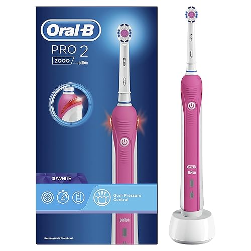 Oral-B Pro 2000 3DWhite Electric Toothbrush Rechargeable Braun