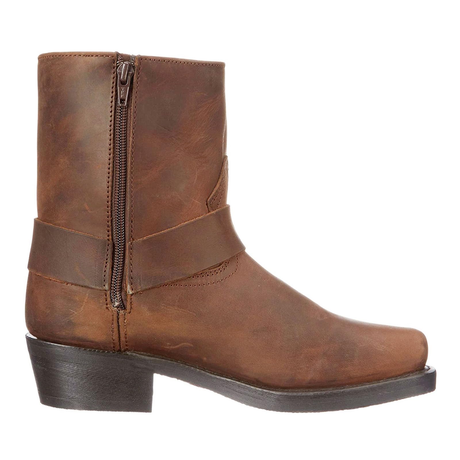 Herren Cowboystiefel, Herren Western Vintage Motorradstiefel Kurzschaft Reiterstiefel