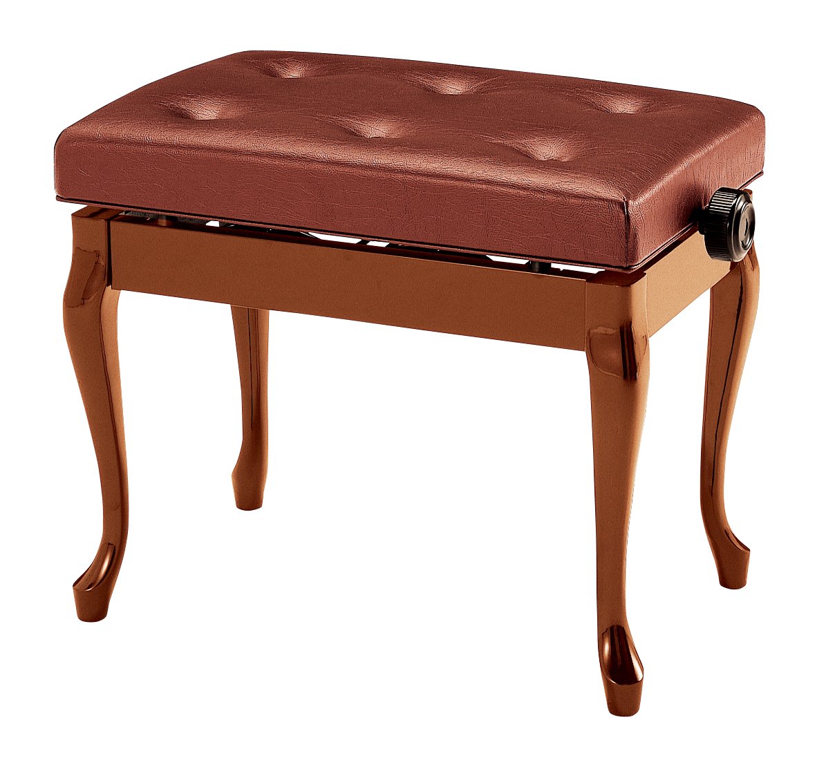 Amazon | アルプス/日本製ピアノ椅子・ベンチ(高低自在ネコ脚タイプ)D