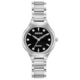 Eco-Drive Corso Womens Watch&comma; Stainless Steel&comma; Diamond
