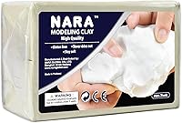 Vista 19 de NARA Arcilla para modelar, 1 color, 1 bloque, 31.96 oz (2 libras) (blanco) - No tóxica, arcilla de modelado de plastilina, ideal para principiantes