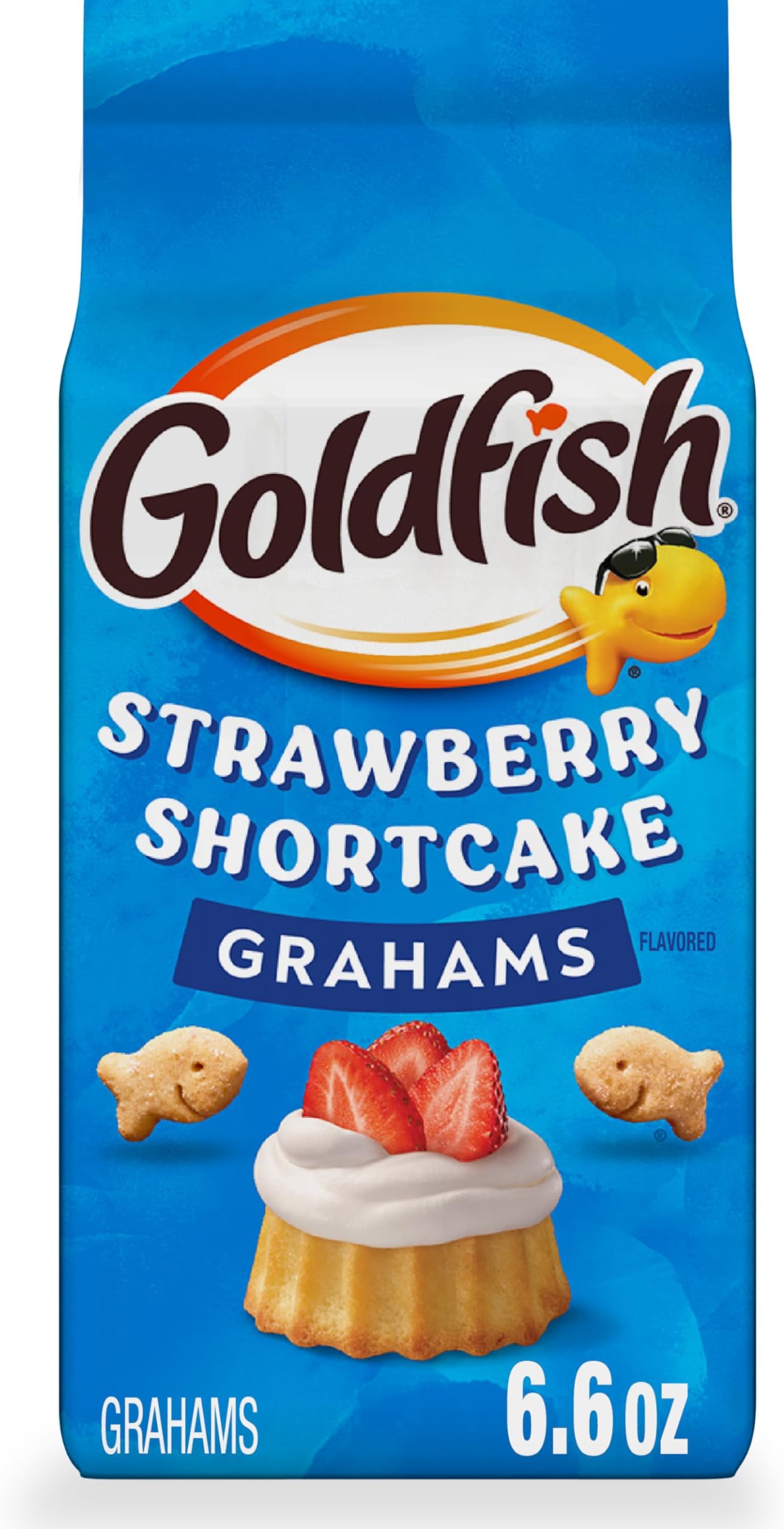 Goldfish Grahams Strawberry Shortcake Flavored Baked Snack Crackers, 6.6 Oz Bag