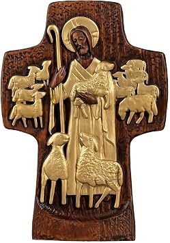 HOLSM-III Wooden Cross Wall Decor - Handcrafted Wood Cross for Wall Decor, Religious Art