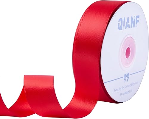 Miniatura 34 de Cinta de satén de doble cara de 3/8 pulgadas rosa para envolver regalos, hacer lazos para el pelo, adorno de silla, cinta para el Día de San