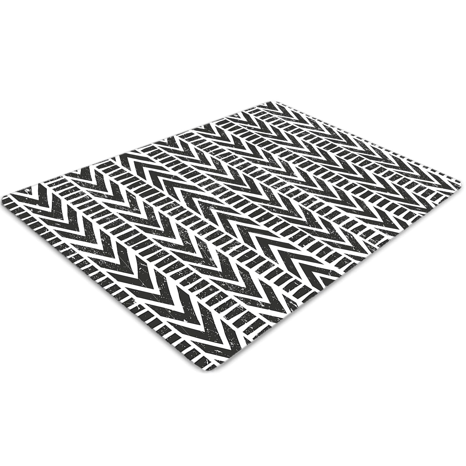 Tapis protecteur de sol pour bureau à la maison avec motifs tribaux modernes