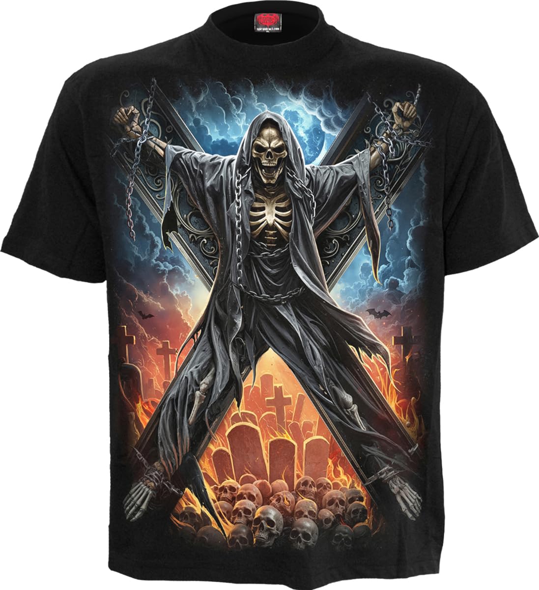 Spiral Direct Black Crossed Over - T-Shirt - L - Screen