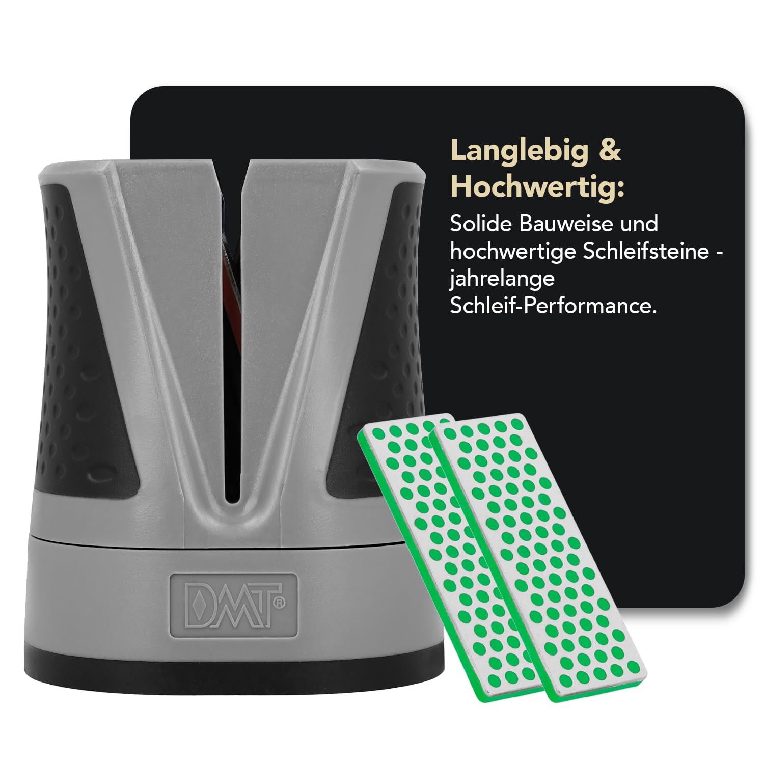 DMT SimpleSharp Classic Bundle Fein & Extrafein | Diamant Messerschärfer für rasiermesserscharfe Klingen mit perfektem Schleifwinkel | Schärft Messer beidseitig mit extraharten Diamant-Steinen