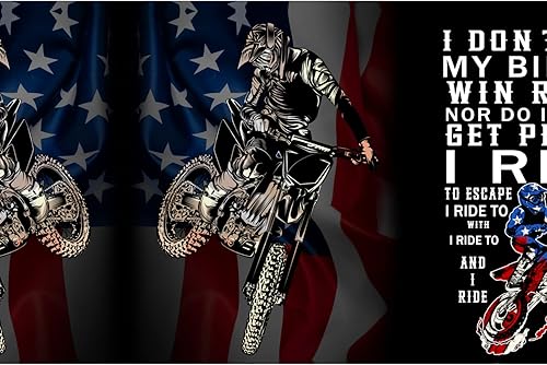 Miniatura 7 de FuriTou Mochila de motocross con bandera estadounidense, mochila de hombro doble para computadora portátil, para hombres y mujeres, bolsa de libros