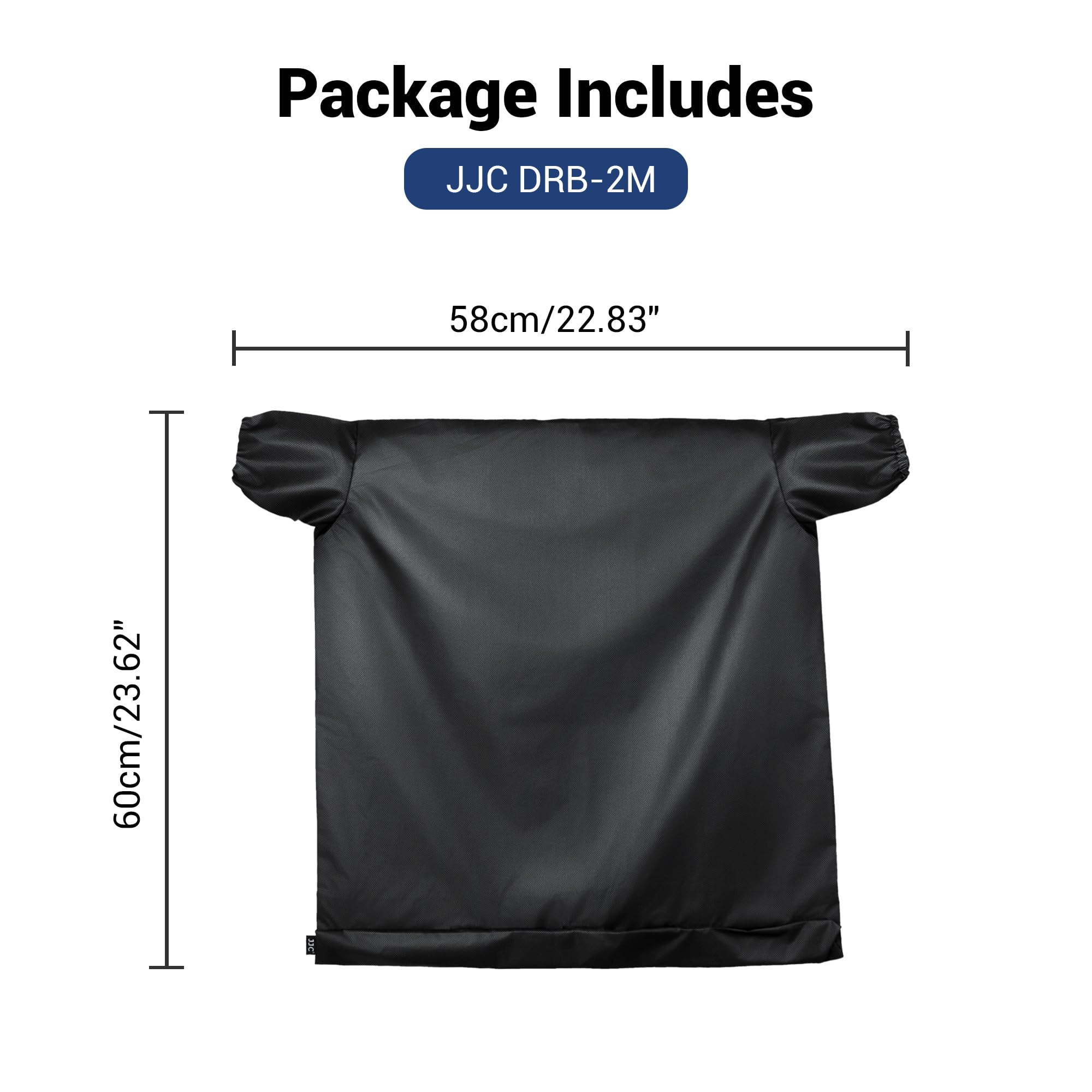 JJC 58x60cm Darkroom Bolsa cambiadora de película, Doble Capa a Prueba de luz antiestática Tela Oscura revelando Bolsa con Cremallera y Guantes, 35mm 120 Formato Negativo Fotografía Accesorios de