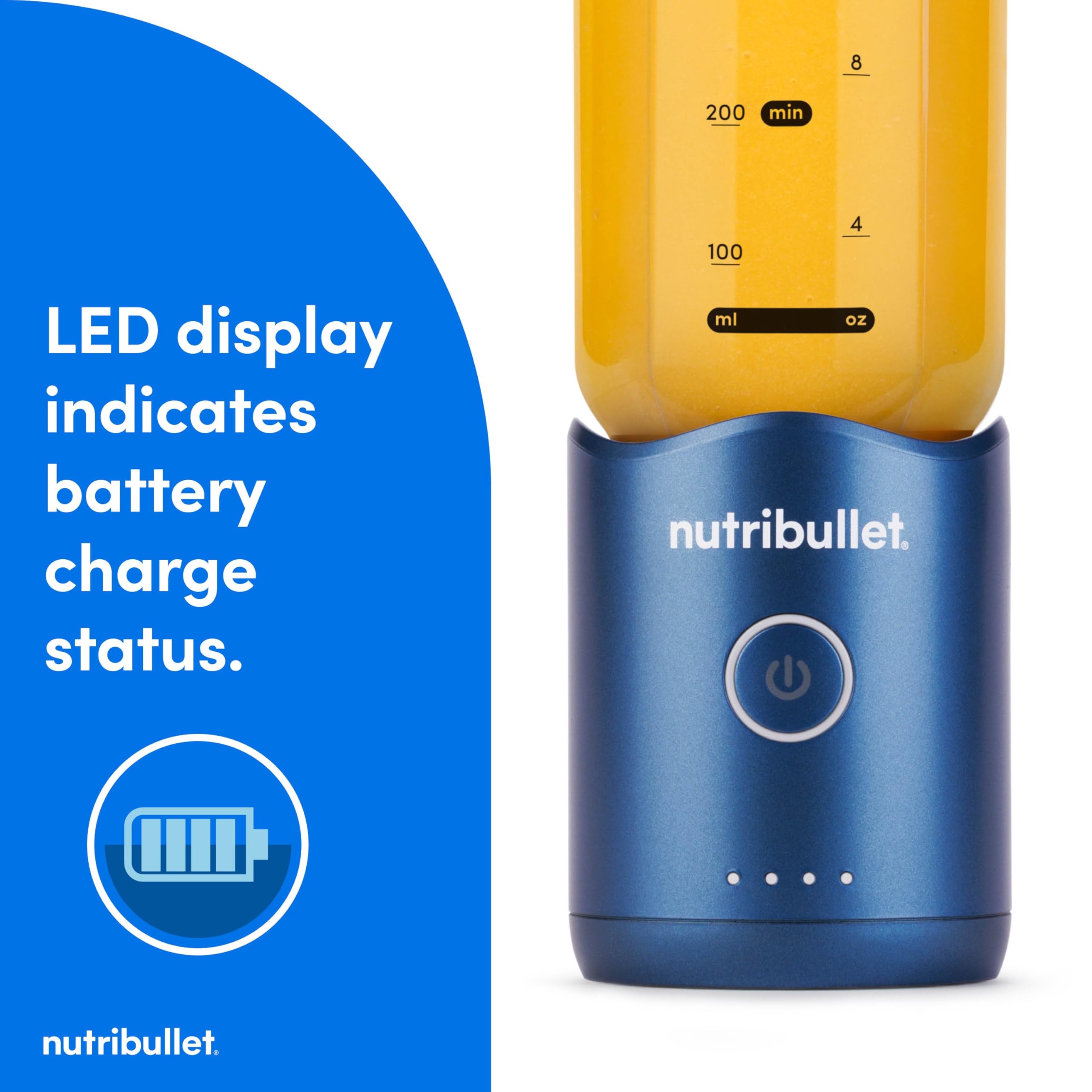 nutribullet Mélangeur portable Flex NBPB50200BB, bleu saphir