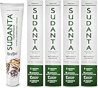 Vista 9 de Sri Sri Tattva Sudanta - Gel de pasta de dientes de carbón - SLS, pasta de dientes a base de hierbas sin flúor con neem y hierbas ayurvédicas