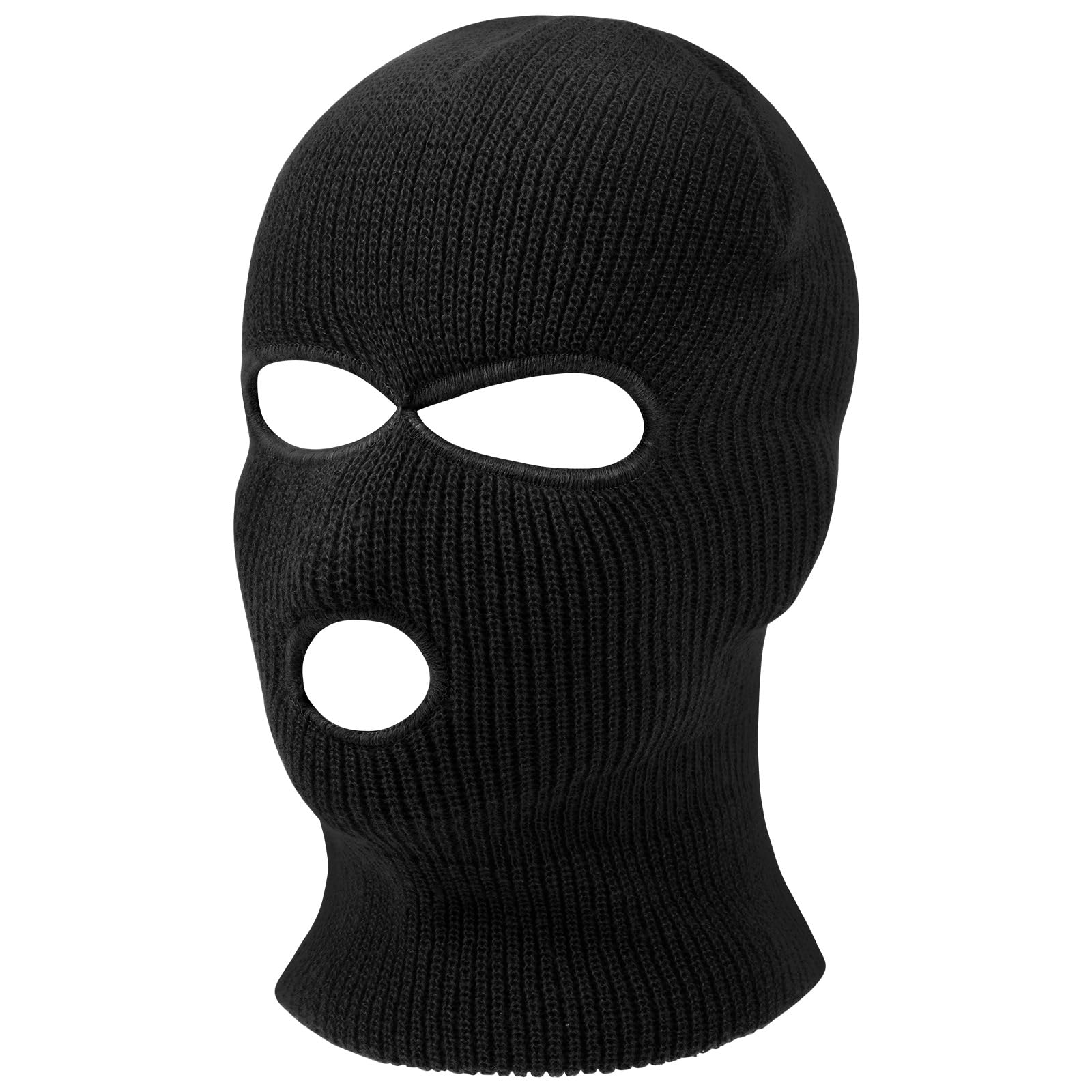 Pasamontañas, 3-Agujeros / 2-Agujeros Pasamontañas, Balaclava, Punto de Invierno Cubierta Facial cálida, Gorro de Esquí para Ciclismo Deportes al Aire Libre