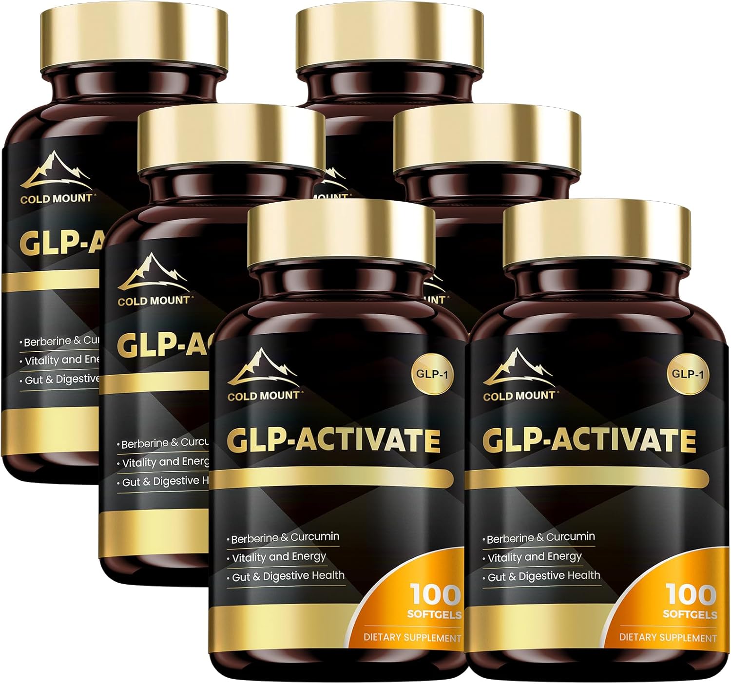 Metabolic & Energy Support Support Supplement with Berberine, Green Tea Extract & Turmeric Root 400 Softgels