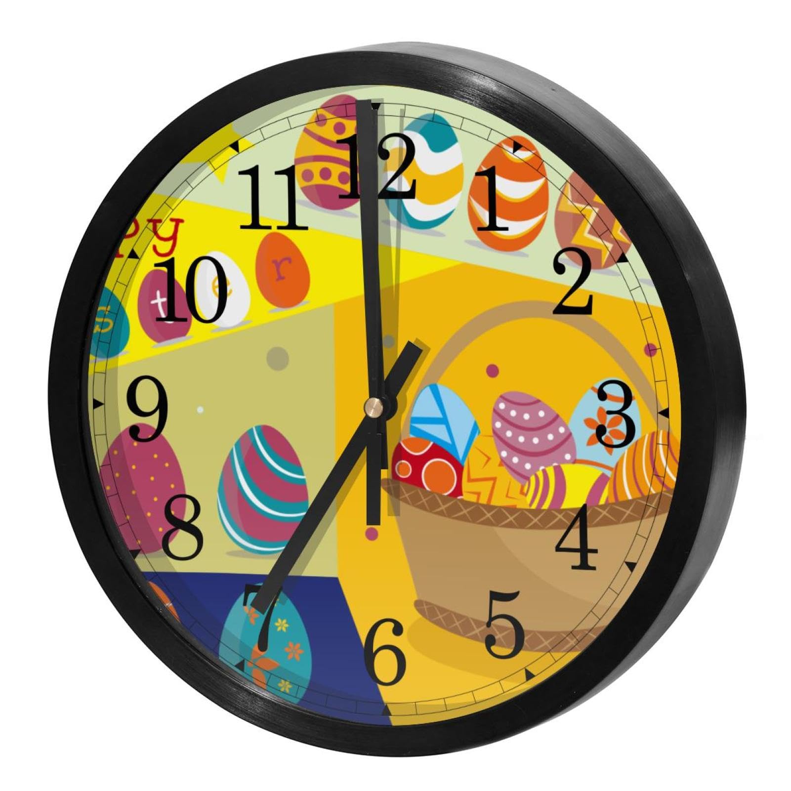 Horloge murale à quartz silencieuse pour chambre d'enfant et espace de nuit